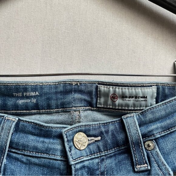 AG-ED Denim Adriano Goldschmied the prima cigarette leg jeans Sz 27R - Picture 6 of 12